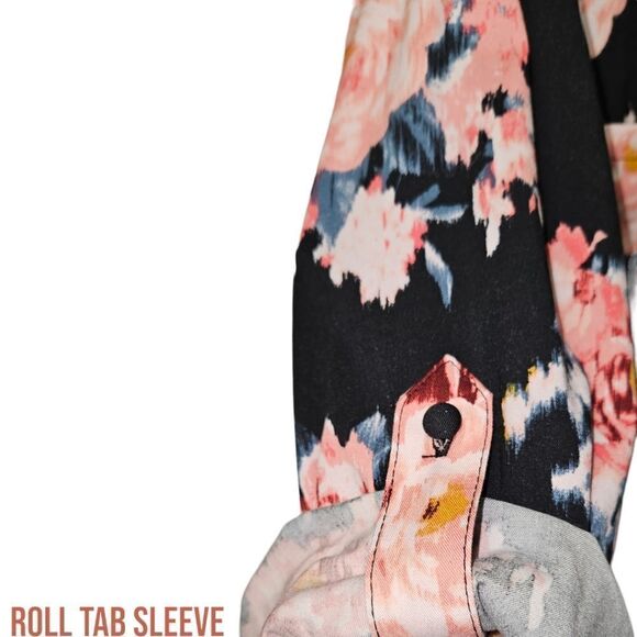 TORRID PLUS SIZE-MINI CHALLISโFLORAL HIGH- LOW SHIRT DRESS SIZE 4X - Picture 6 of 17